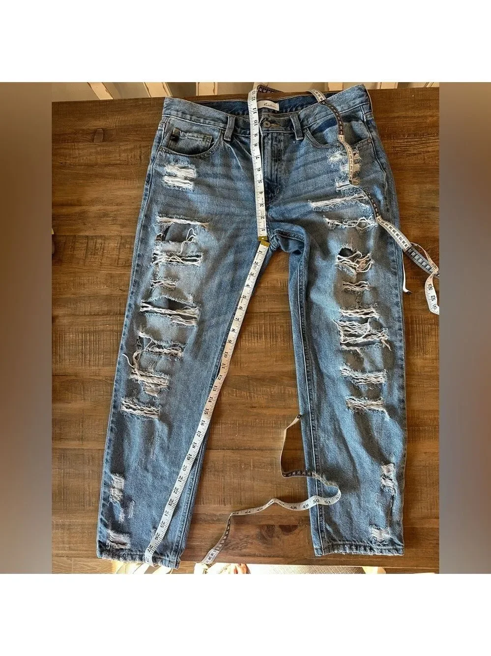 KanCan Light Blue Estilo Jeans Distressed Size 13/30 but inseam measures 28” - Picture 16 of 16